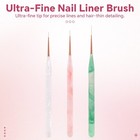 Nail Art Thin Liner Brush Ultra-Fine White Nylon UV Gel Brush Painting Pen