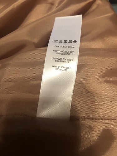 SIZE 4 ASOS WOOL BLEND BEIGE LAPEL TRENCH BELTED OVERCOAT WAIST COAT JACKET 💧 - Bild 8 von 8