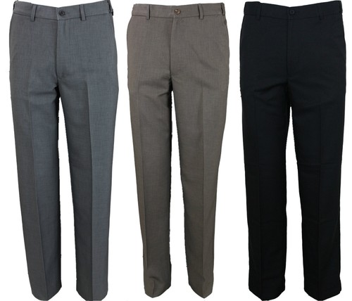 Mens Farah Trouser Flat Front Flexible 