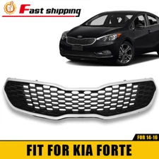 For 2014-2016 Kia Forte Front Bumper Upper Honeycomb Grille Chrome 86350A7500
