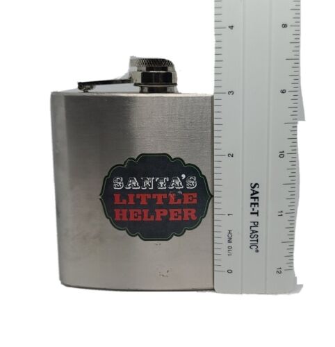 Santa's Little Helper 5 oz. Frasco, favores de fiesta de Navidad, relleno de medias - Imagen 5 de 5