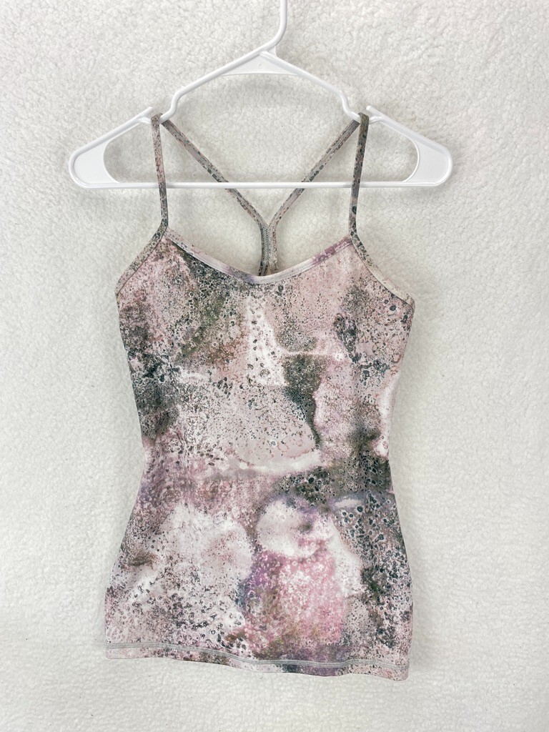 Camiseta sin mangas ligera Lululemon para mujer talla 6 Sugar Crush Multi Power Y