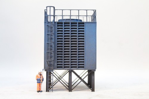 COOLING TOWER MODEL FOR STEEL FACTORIES POWER STATIONS PIPELINES - OO GAUGE 1/76 - Picture 2 of 10