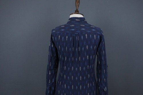 Denim & Supply Ralph Lauren Blue Printed Button Down Long Shirt Dress Size S - Picture 12 of 17