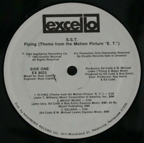 S.S.T. - FLYING (THEME FROM E.T.) - ELECTRONIC FUNK VINYL LP - Picture 5 of 6