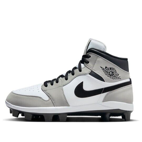 Men's Size 15 Nike Air Jordan 1 Retro MCS Smoke Grey Cleats Men's Size 15 Nike Air Jordan 1 Retro MCS Smoke Grey Cleats