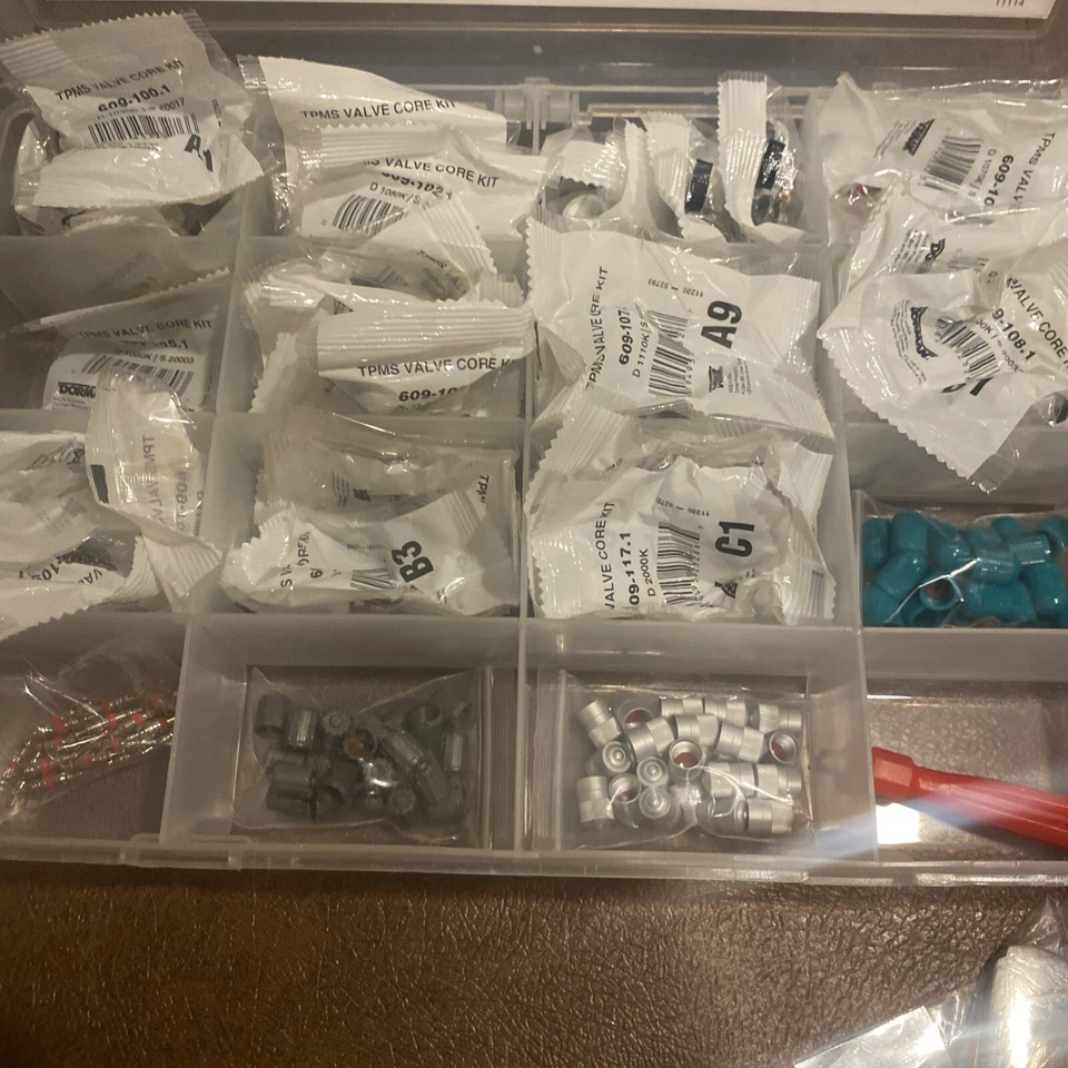 Dorman 030-100 Tpms Tech Tray With 5 Each Of 11 Valve Core Kits, 25 Valve   - Image 4 of 4