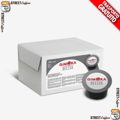 100 Cialde Capsule Caffè GIMOKA DECISO compatibili Lavazza Blue Blu in BLACK*