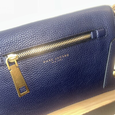 MARC JACOBS Small Gotham City Crossbody Shoulder Bag Blue