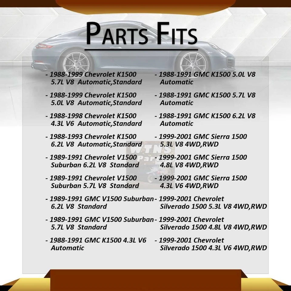 Eixo traseiro dianteiro GMB U-Joints todas as juntas 2x para 1988-1991 GMC K1500 5,0L - Imagem 2 de 4