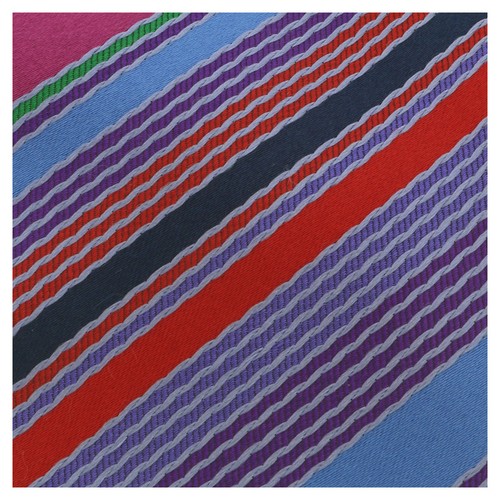 Missoni U8013 Blue/Purple Regimental 100% Silk Tie - Picture 2 of 4