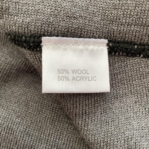 Marco Polo Cape Poncho Wool Blend Knit Black Grey Size M/L Warm Heavy - Picture 9 of 17