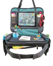 Kids Car Seat Travel Lap Tray with Unique Fold-in  No Need to Unload Again  Side
