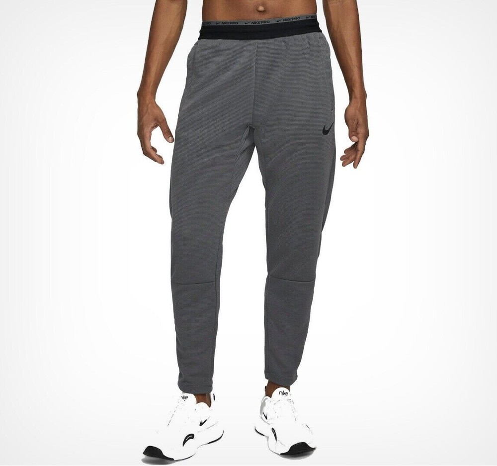 Nike Pro Fleece Premium XL Gray Training Joggers DM5886-068