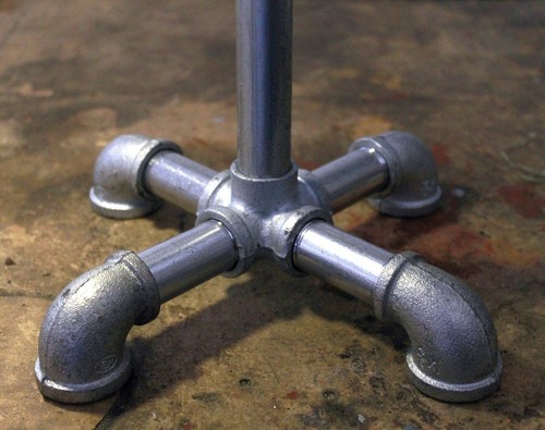 Rustic Industrial Pipe Table Lamp E27 Socket Lighting DIY Kit PL17 - Picture 3 of 5