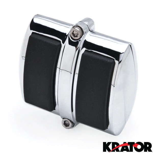 Nueva cubierta cromada para pedal de freno/talón con pastillas de goma antideslizantes negras Foto 2 de 4