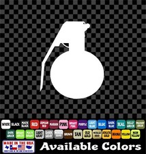 Grenade Sticker Tactical Cut Vinyl Decal Car Truck 5x6 Grenade Sticker Tactical Cut Vinyl Decal Car Truck 5x6