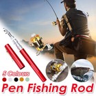 Mini Pen Fishing Rod Pocket Size Portable Telescopic Travel Fishing Pole Tool
