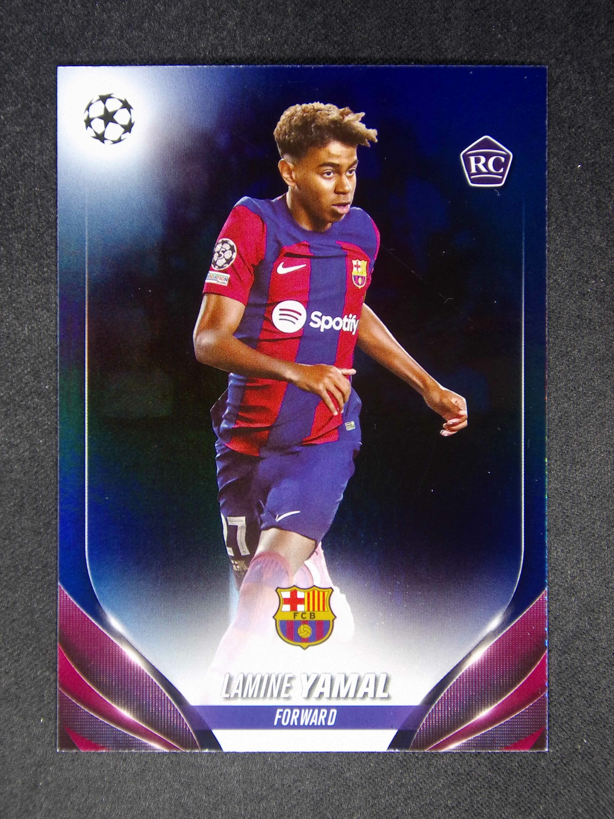 2023-24 Topps UEFA #64 Lamine Yamal RC Rookie Navy Blue /250