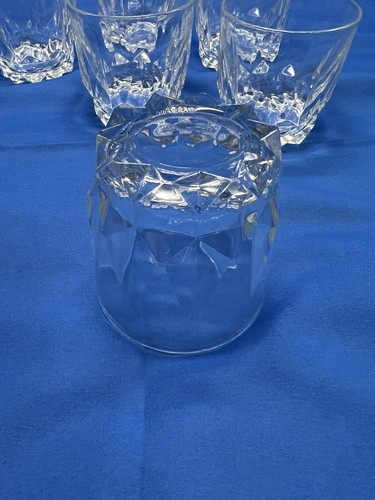 Glasses Lowball Whiskey Glcoloc France 6pc Rock Tumbler Vintage Barware Liquor - Picture 4 of 6
