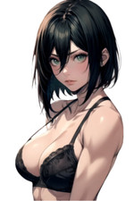 Mikasa Attack on Titan Waifu Weatherproof Anime Sticker 6" Car Decal