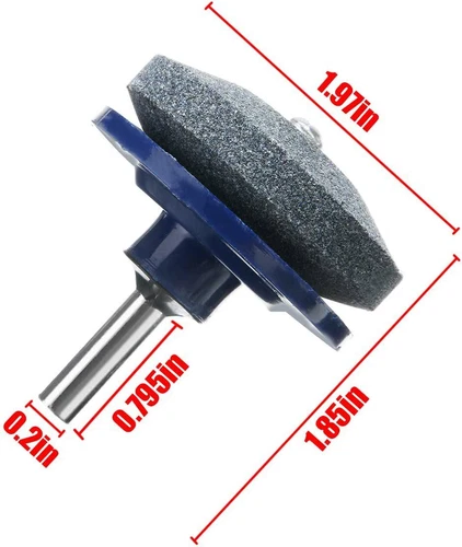 Kit lama equilibratrice rasaerba 5 pezzi affilatrice giardino strumento per trapano smerigliatrice pietra - Foto 7 di 19