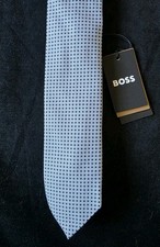 HUGO BOSS BLACK LABEL MEN'S TIE MADE IN ITALY PASTLE BLUE  50520412-NWT