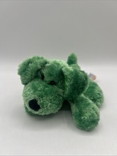 Animal Alley Toys R Us Green Puppy Dog Plush Bean Bag Stuffed Animal 5.5  