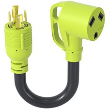 4 Prong 30 Amp RV Generator Adapter Cord,NEMA L14-30P Twist Lock Male Plug to...