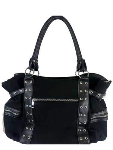 Banned Punk Emo Shoulder Bag Rise Up Gothic Alternative Handcuff Top Handle Tote - Picture 21 of 37