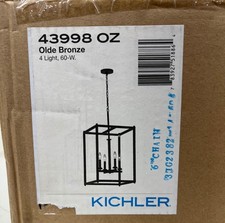 Kichler Crosby 4-Light Olde Bronze Contemporary Pendant Hanging Light 43998OZ