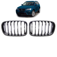 Kühlergrill / Sportgrill Schwarz glanz passend für BMW X3 F25 10-14
