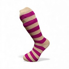 Ladies Stripped Merino/cashmere Socks Size 4-7