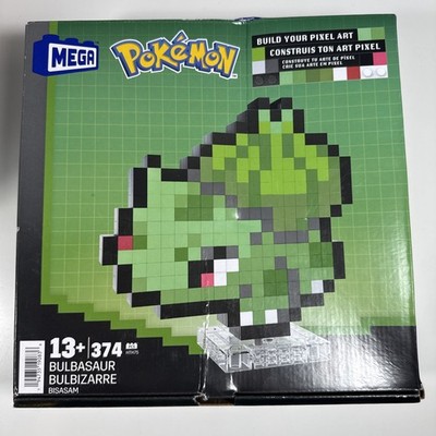 Pokemon Mega Bloks Pixel Art Bulbasaur Collectible Build 374 Pieces Brand NEW