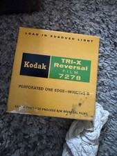  Stored Frozen  Kodak Tri-X Reversal Film 7278 Cartridge 100ft Sealed 16mm