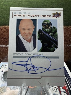 2024 Upper Deck Halo Legacy Collection Voice Talent Index Steve Downes Auto
