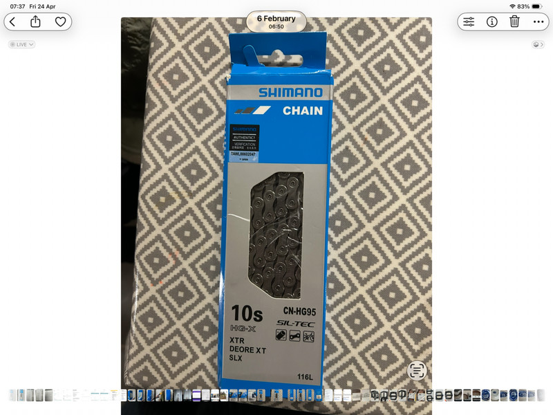 Shimano 10 speed Bicycle chain New116 links