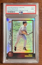 1998 Bowman CHROME Paul Molitor International🇺🇸REFRACTOR🌈PSA 9🚨MINT💎POP 1📈