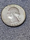 1962 Toned Denver Mint Silver Washington Quarter.  #049