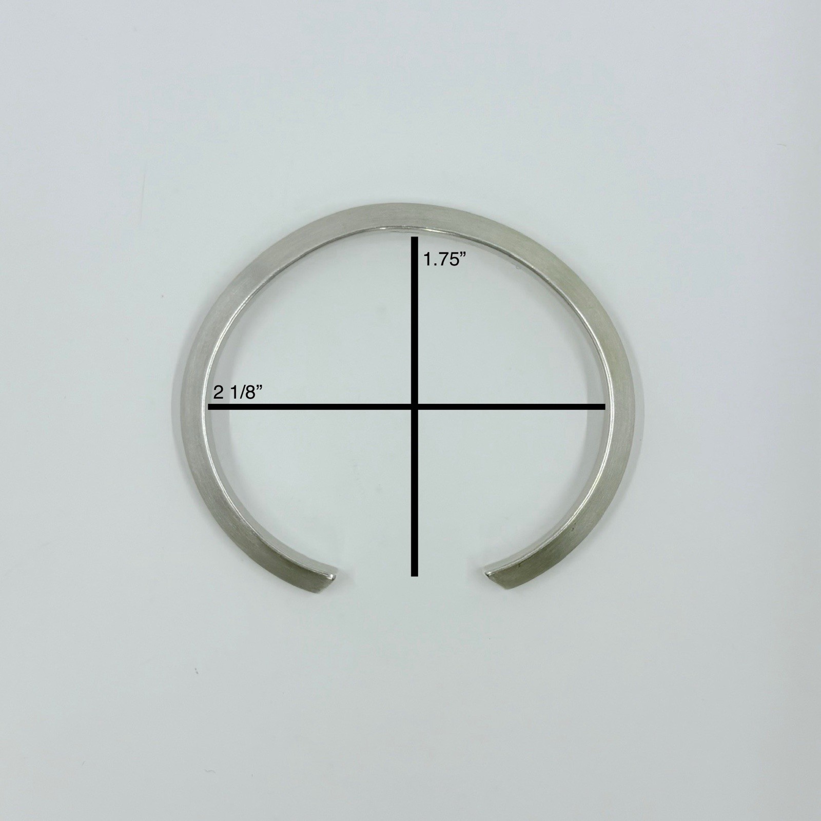 Sterling Silver Artisan Signed Triangle Cuff Brac… - image 9