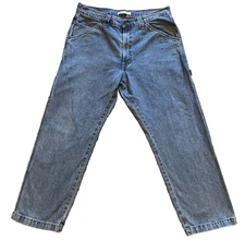 Levi's Signature Carpenter 36x30 Y2K Baggy Dad High Rise Wide Leg Denim Jeans