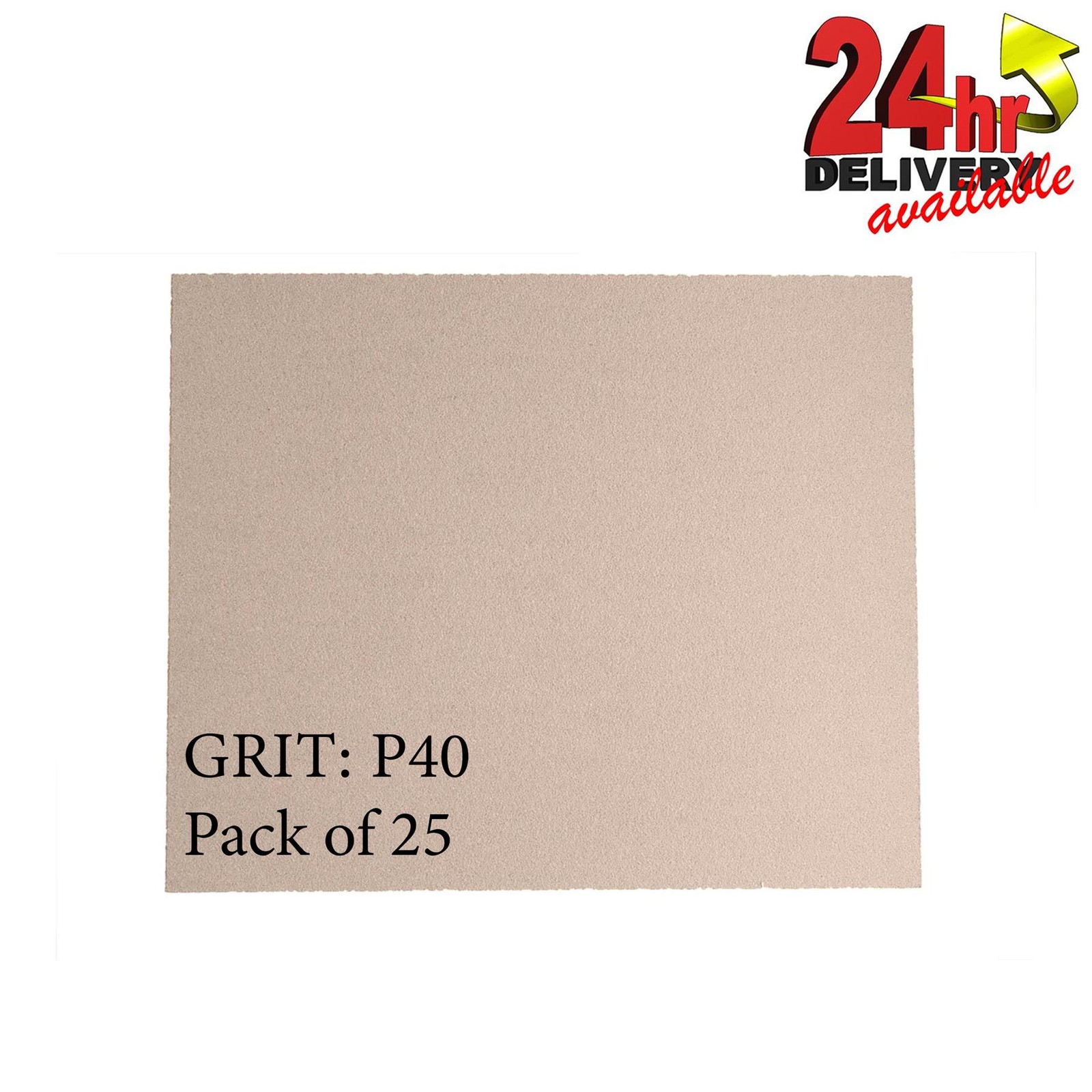 Mirka Basecut Sanding Sheets 230 x 280mm P40 Grit Pack of 25 sand paper sheets