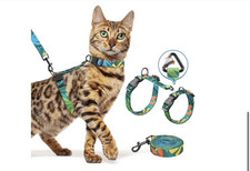 Cat Leash And Harness Small Tropical Floral B5