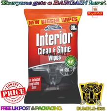 Car Pride Interior Dash Biodegradable Wipes 30 Pack