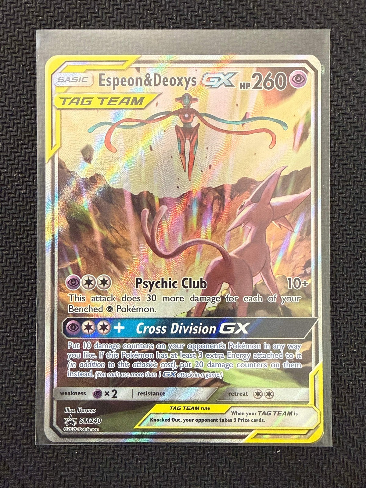 Pokémon TCG Espeon & Deoxys GX Tag Team SM240 (LP)