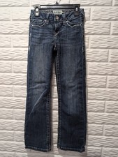 Ariat Real Jeans Youth Girls 8 Blue Denim Bootcut Jeans Medium Wash Western