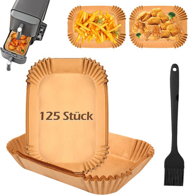 125 Stück airfryer backpapier für Ninja Double Stack XL SL400EU/Ninja Foodi MAX