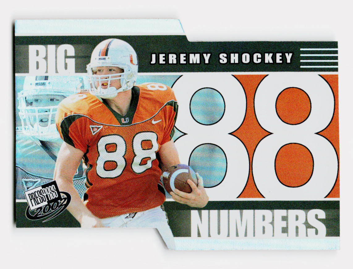Jeremy Shockey Press Pass Big Numbers #BN26 Base