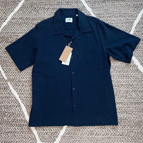 NN07 No Nationality Julie 1040 Button Down Navy Blau Herren Gr. M - Bild 2 von 7