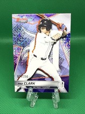 Topps 2025 Bowman's Best Top Prospects Max Clark mojo #TP-1 Purple /250 Tigers
